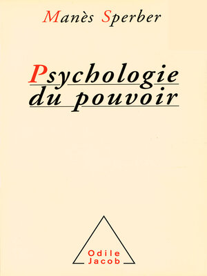 cover image of Psychologie du pouvoir